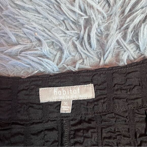 Habitat Black Lagenlook Pucker Weave Pullover Size XL - Picture 3 of 6